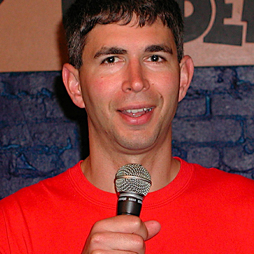 Comedian Yoram Bauman performing.